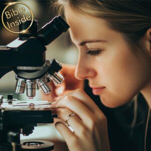 Mini Pocket Bible Examination Under Microscope with Precision Detail by My Nano Jewelry